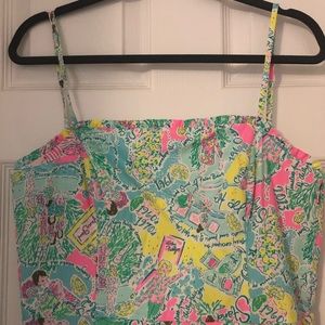 Lilly Pulitzer Jesse Romper In the Beginning print